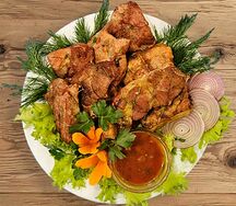 Шашлык из cвинoй корейки на гриле