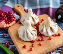 Хинкали с сыром сулугуни
