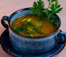 Суп куриный с лапшой