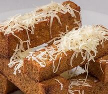 Гренки с чесноком и сыром
