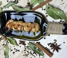 Тигровые креветки на мангале 