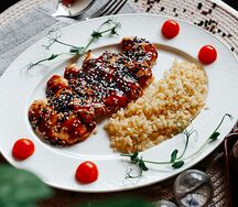 Куриное филе с булгуром