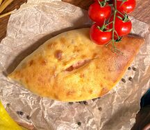Мини-лодочка с ветчиной и сыром