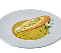 Крем-суп сырный с брокколи и шпинатом