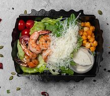 Цезарь с креветками 