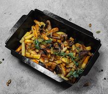 Картофель, жаренный с грибами