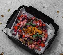 Винегрет с маринованными опятами