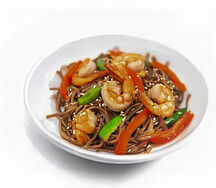  Гречневая лапша WOK с креветками