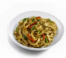 Лапша удон WOK с овощами и сливочным соусом