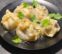 Манты с рубленой говядиной  