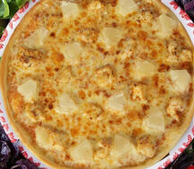 Пицца с курицей и грибами