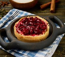 Пирожное Вишня с творогом