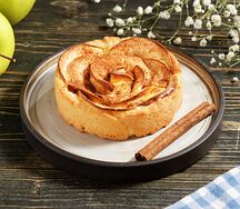 Пирожное Яблоко и сливочно-ванильный крем