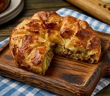 Пирог Мясной с капустой