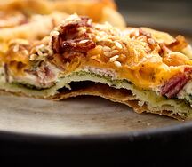 Тарт сытный Бекон и Шпинат