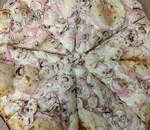 С ветчиной и грибами