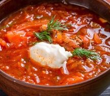 Борщ с говядиной