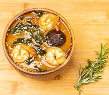 Мисо с креветками
