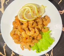 Креветки жареные