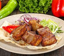 Шашлык из куриной грудинки