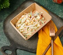 Салат с крабовыми палочками и корейской морковью