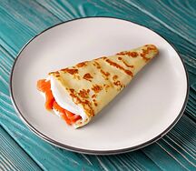 Блин Форель с сыром Филадельфия