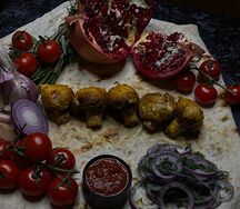 Грибы, маринованные в коньячном соусе 