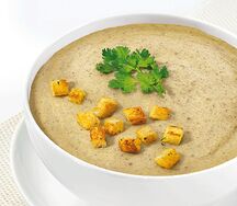 Крем-суп с белыми грибами и шампиньонами