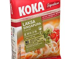 Фирменная лапша Силк Koka быстрого приготовления со вкусом сингапурской лаксы