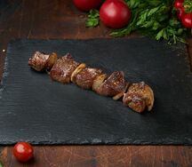 Шашлык из говяжьей печени