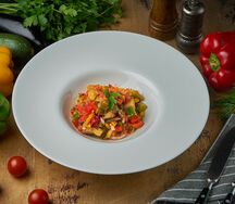 Овощная икра на мангале