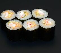 Мини-ролл с креветкой (острый)