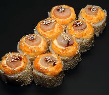 Запеченный ролл с креветкой