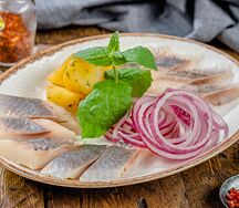 Сельдь по-московски с картофелем