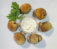Шампиньоны на мангале