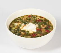 Окрошка овощная на квасе	