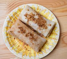 Блины с картофелем и жареным луком