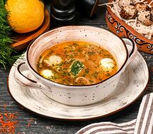 Суп-лапша на курином бульоне