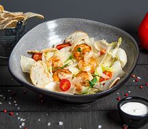 Салат Цезарь с креветкой