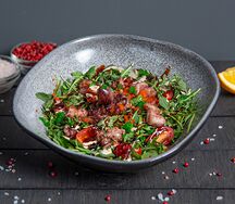 Теплый салат с осьминогом