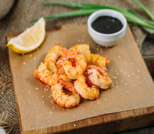 Королевские креветки на гриле