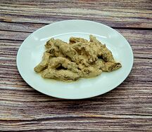 Печень говяжья по-строгановски