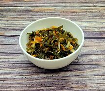 Салат из морской капусты с яйцом и огурцом