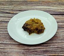 Печень говяжья под луковым соусом