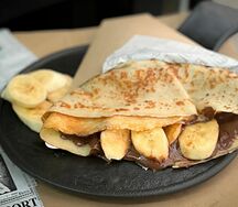 Блин с бананом и Нутеллой