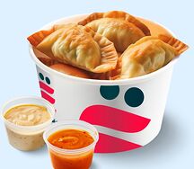 Королевские дамплинги с креветкой и курицей
