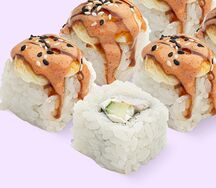 Запечённый с креветкой и угрём