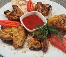 Шашлык из курицы (крылья)