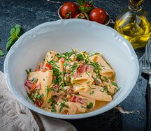 Каламарата с креветками 