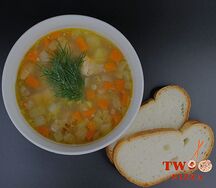 Уха с лососем 